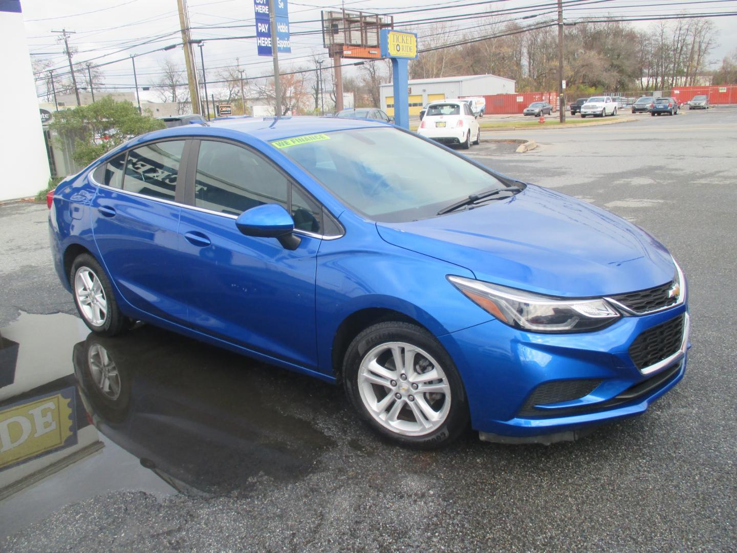 2017 BLUE Chevrolet Cruze LT Auto (1G1BE5SMXH7) with an 1.4L L4 DOHC 16V TURBO engine, 6A transmission, located at 1254 Manheim Pike, Lancaster, PA, 17601, (717) 393-9133, 40.062870, -76.323273 - Photo#0